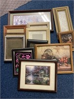 Miscellaneous picture frames Including a framed