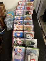 Collection of beanie babies still in package