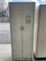 Metal storage cabinet with doors 5 foot 5 1/2