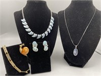 Collection of vintage costume Jewelry