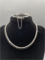 Beautiful sterling silver necklace and bracelet