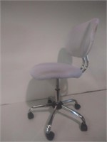 White armless office chair