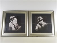 2 framed portraits