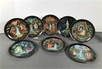 Set of 8 Russian Legends collector plates