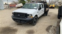 2003 Ford F350 Crew Cab Flatbed Truck,