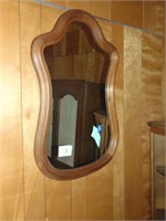 beautiful walnut mirror, CURVY!
