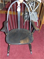 black painted shaker type rocking chair