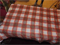 lg pc. of vintage plaid material,lodge/cabin decor