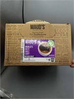 Maud's gourmet coffee single serve pods with half