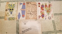 Vintage paper model airplane kits