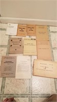 Vintage military manuals