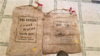2 vintage water bags
