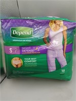 Depend 16 count Night Defense underwear for women