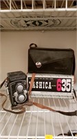 Yashica 635 vintage camera with box and case