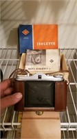 Agfa isolette 1 vintage camera with case and box