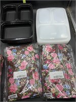 10 3 compartment food prep containers with 2