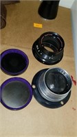 2 vintage camera lens