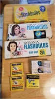 Vintage camera Flash bulbs