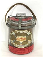 Vintage H.Upman glass cigar humidor