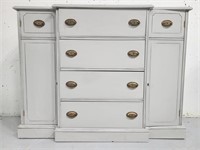 Painted antique butler buffet