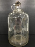 Glass jug with cork