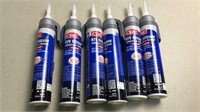 Six 6.5oz tubes of RTV silicone sealant