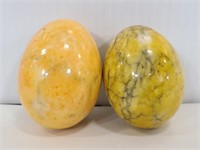 Two yellow Alabaster eggs