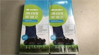 Two sets of lawn aerator sandals