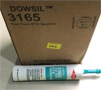 Twelve tubes of dowsil adhesive/sealant, new
