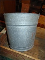 round bottom galvanized fire pail