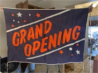 Vintage grand opening banner