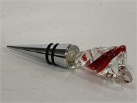 Art glass bottle stopper