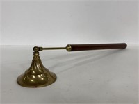 Brass candle snuffer w/ wood handle