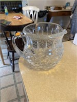 Heavy crystal pitcher