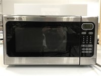 SHARP Carousel silver and black microwave