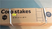 Box of 50 corrugated sign stakes
