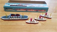Vintage wooden S.S. pleasure cruise candle holder