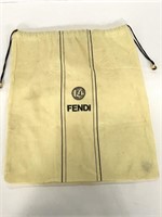 Fendi vintage yellow drawstring bag