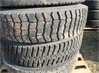 (5) Michelin 11R x 22.5 Tires #