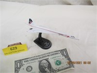 Metal British Airways Concorde Model