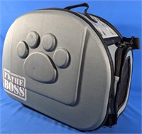 Like new "I'm The Boss" Collapsible Pet Carrier.
