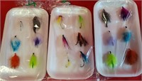 18 Black salmon flies