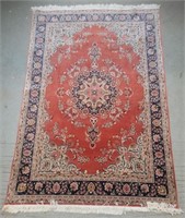 Hand knited and signed Persian rug 2.72m × 1.90m