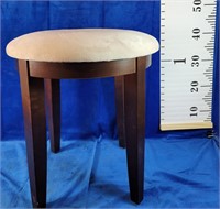 Upholstered stool 16" H × 16" D