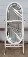 Full size cheval mirror 24" × 18" × 62" H