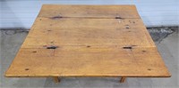 Wooden drop leaf coffee table 45" × 44" × 20"