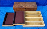 Wooden Flatware organizer 11" × 10", wooden