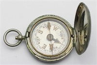 Nickel plated Birmingham VI 7038 pocket compass