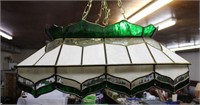 Stained glass hanging light 29 X 16.5 X 13"