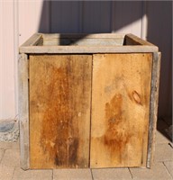 Barn board wood box 27 X 27 X 26"H
